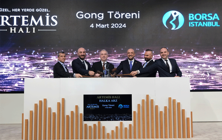 Borsa İstanbul'da gong Artemis Halı için çaldı