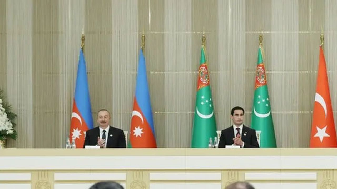 Türkiye-Azerbaycan-Türkmenistan arasında 5 anlaşma imzalandı
