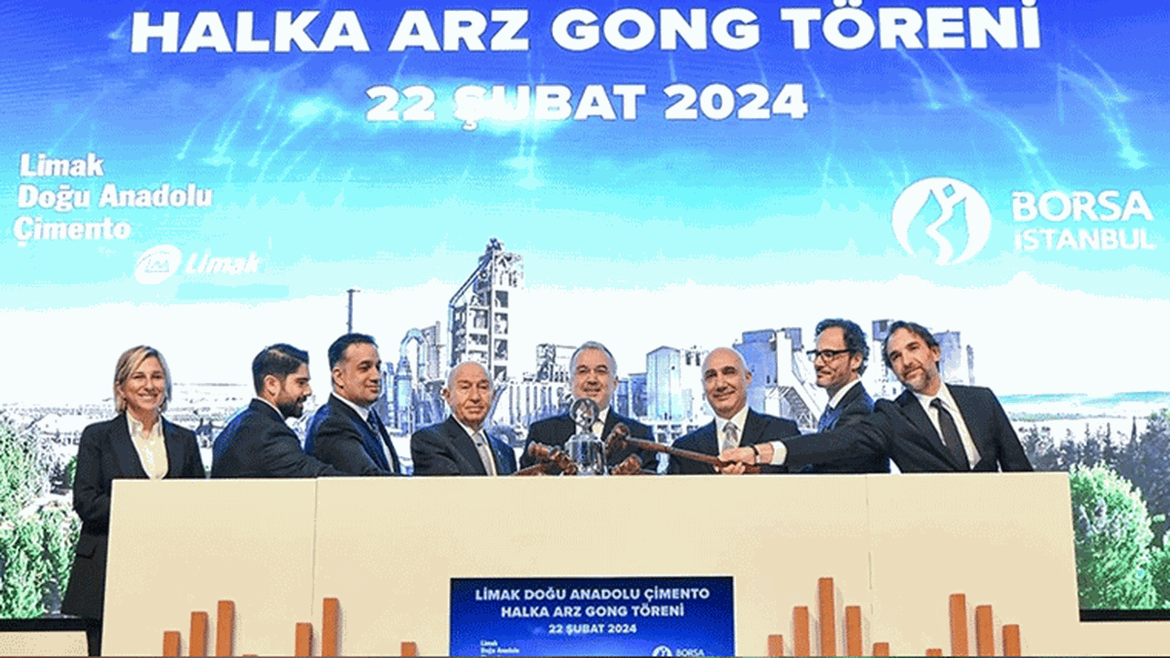 Borsada gong Limak Doğu Anadolu Çimento için çaldı