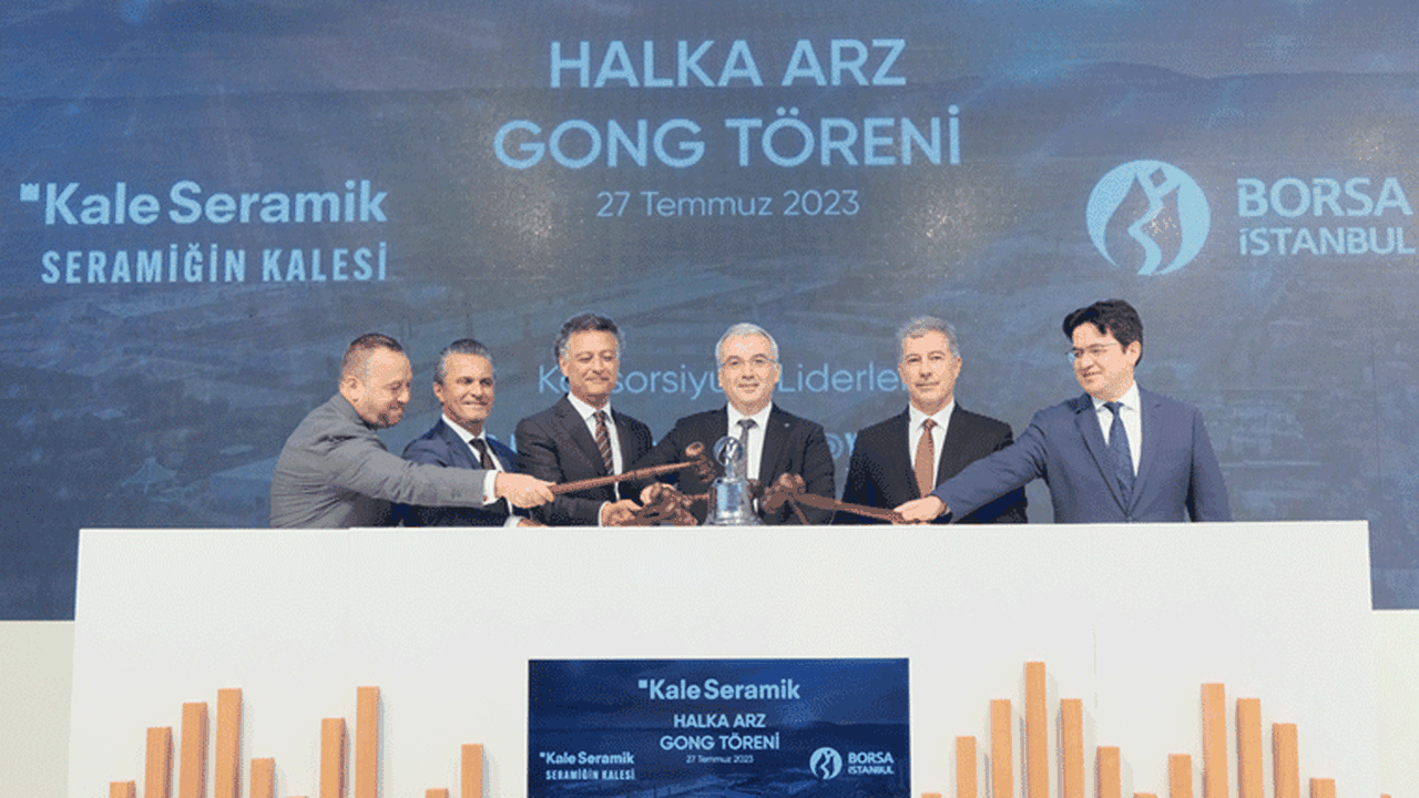 Borsada gong Kaleseramik için çaldı