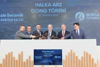 Borsada gong Kaleseramik için çaldı