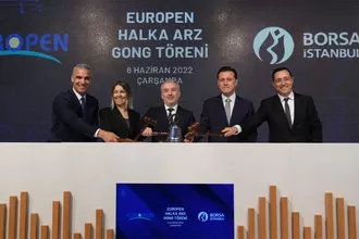Borsada gong Europen için çaldı