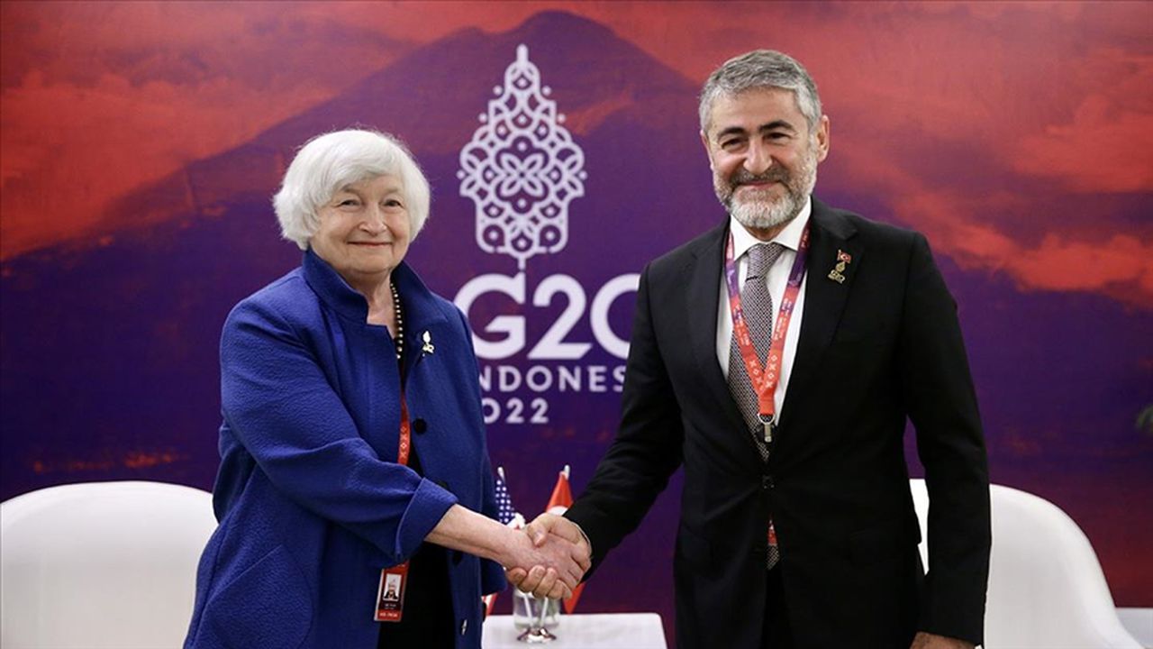 Bakan Nebati, Yellen ile görüştü