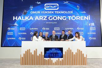Borsa İstanbul'da gong, Onur Yüksek Teknoloji için çaldı