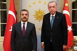 Erdoğan Merkez Bankası Başkanı Kavcıoğlu ile görüştü!