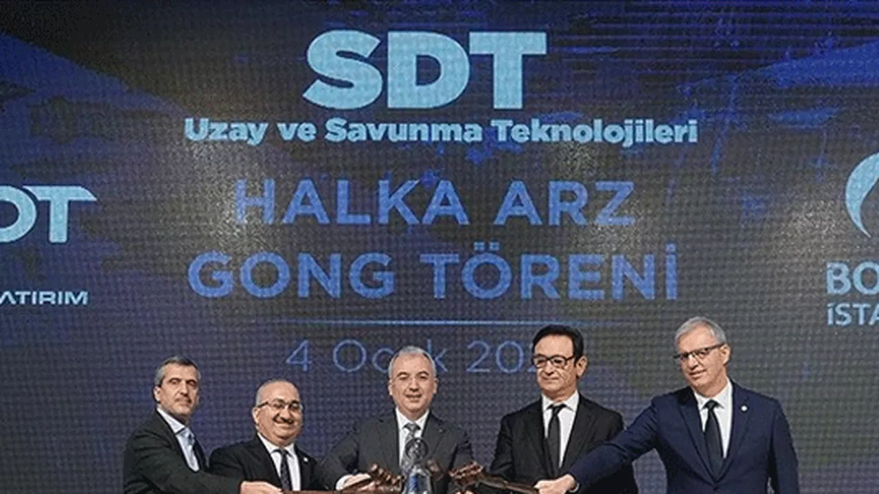Borsada gong SDT Uzay ve Savunma Teknolojileri için çaldı