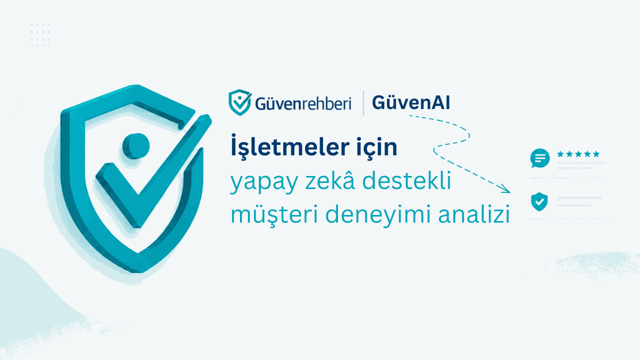Güven Rehberi, Müşteri Yorumlarını Yapay Zekâyla İçgörüye Dönüştüren GüvenAI’yi Kullanıma Sundu