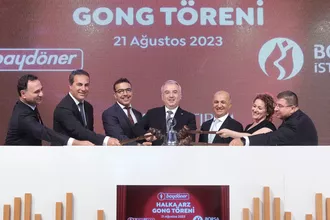 Borsada gong Baydöner için çaldı