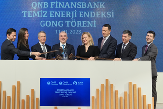 Borsada gong, QNB Finansbank Temiz Enerji Endeksi için çaldı